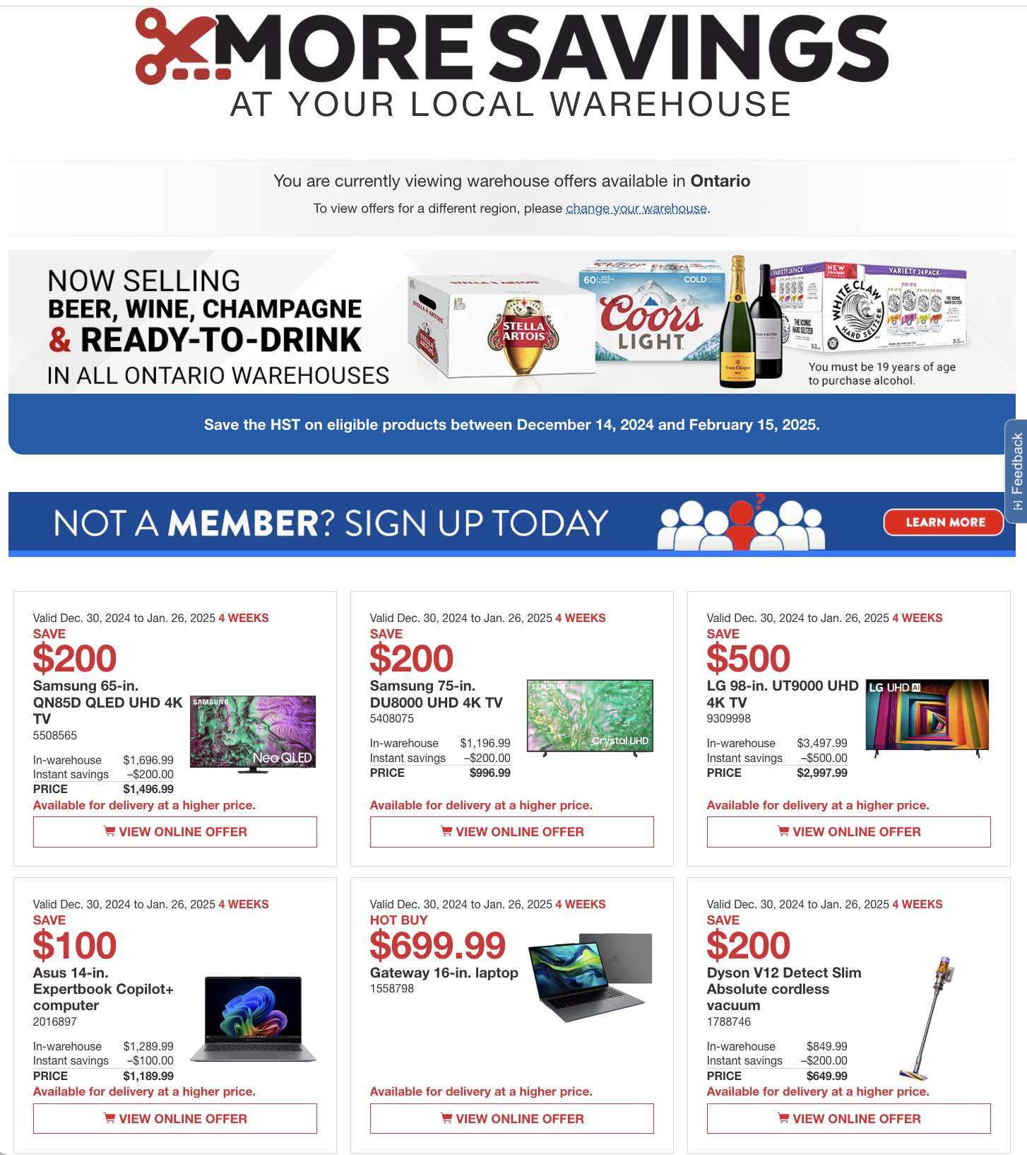 Costco Canada Coupons/Flyers Deals at All Costco Wholesale Warehouses